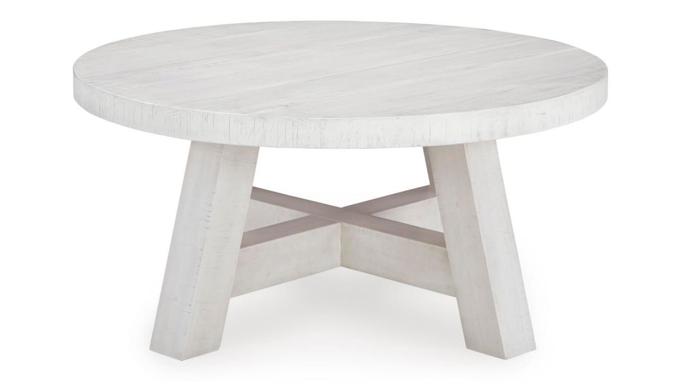 Picture of Jallison Round Coffee Table - White