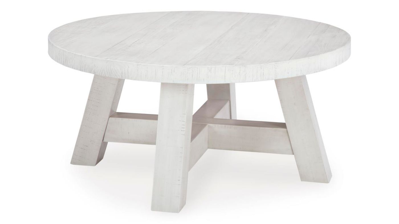 Picture of Jallison Round Coffee Table - White