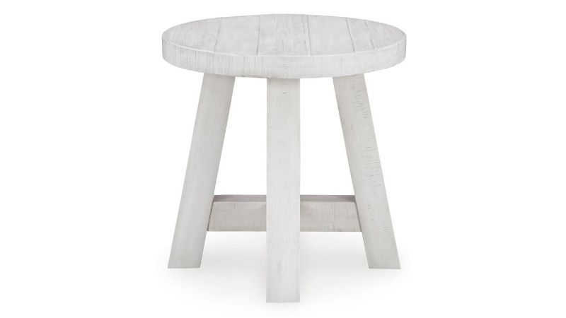 Picture of Jallison Round End Table - White