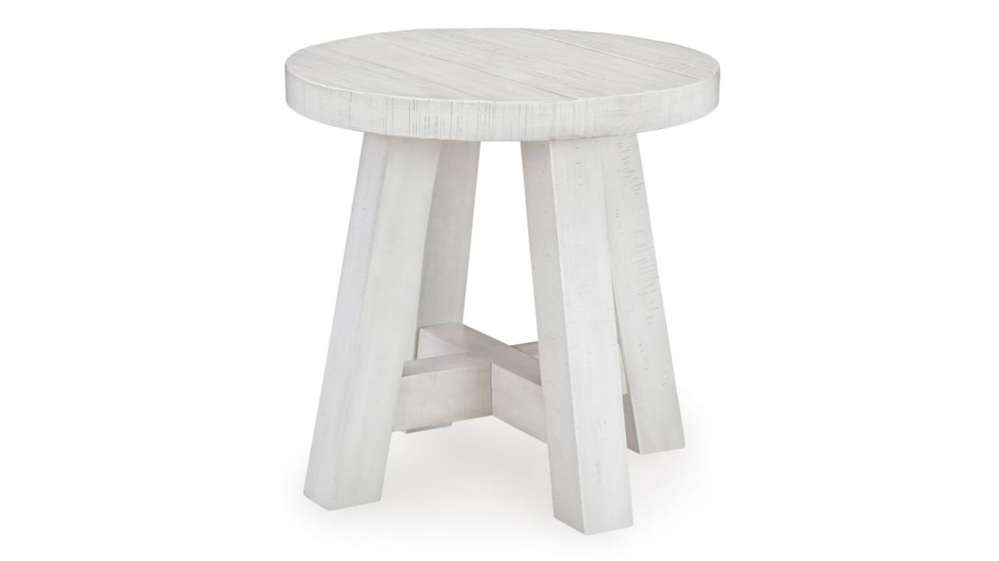 Picture of Jallison Round End Table - White