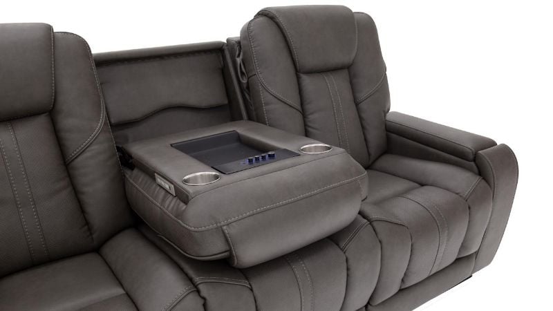 Picture of Alpha Power Sofa with Audio - Smoke