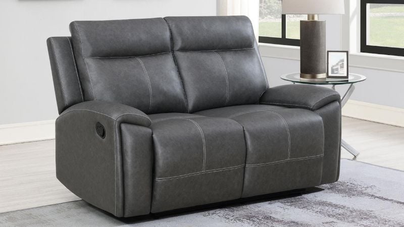 Picture of Gaston Reclining Loveseat - Gray