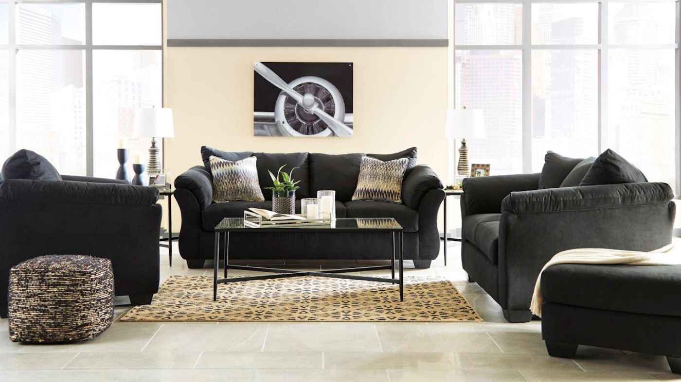 Picture of Darcy Sofa Set - Black