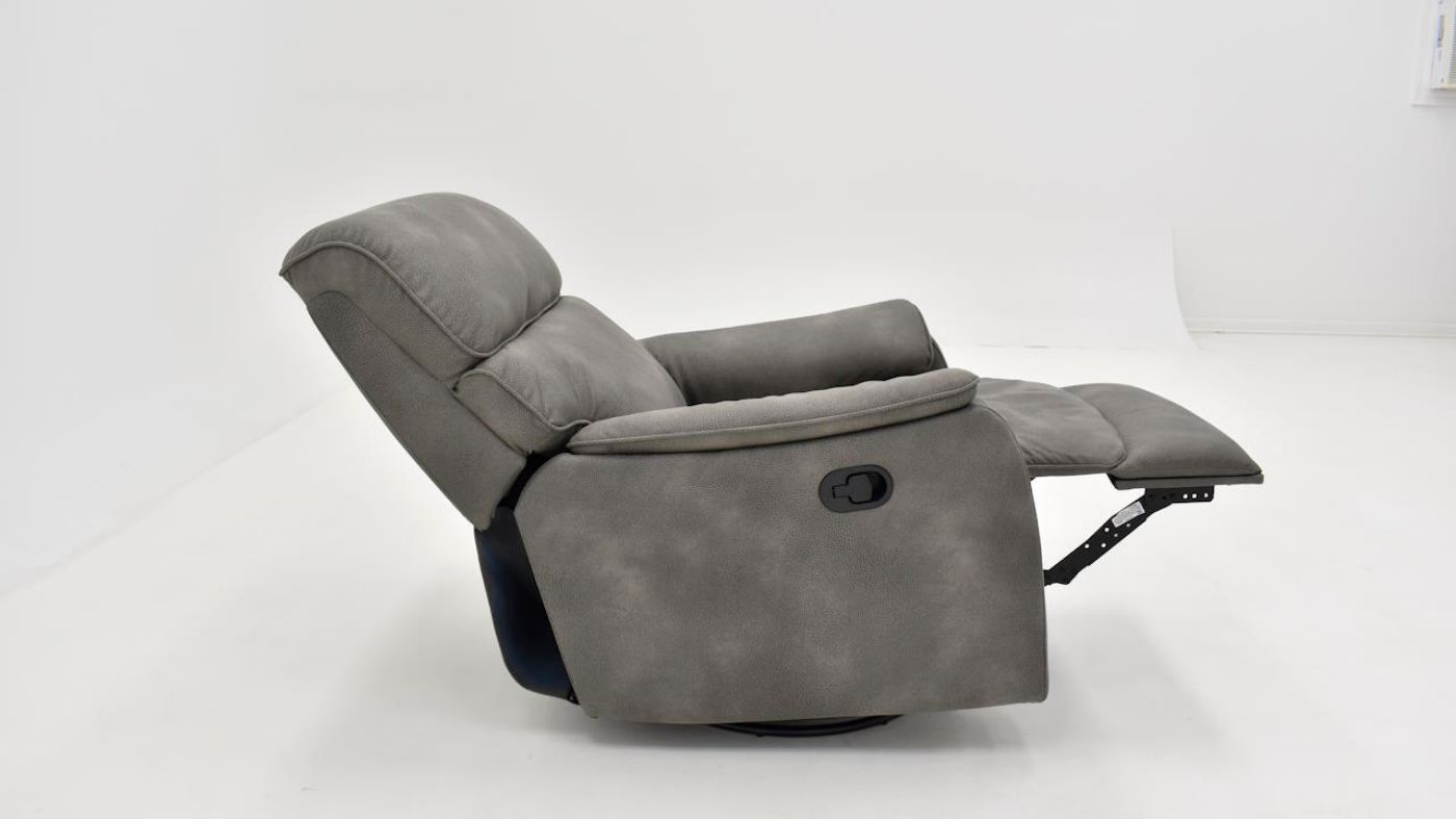 Picture of Eryn Swivel Glider Recliner - Grey