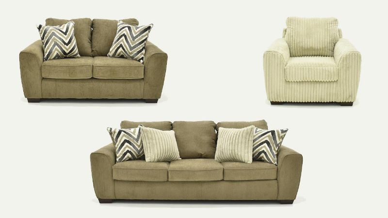 Picture of Tuscan Sofa Set - Brown