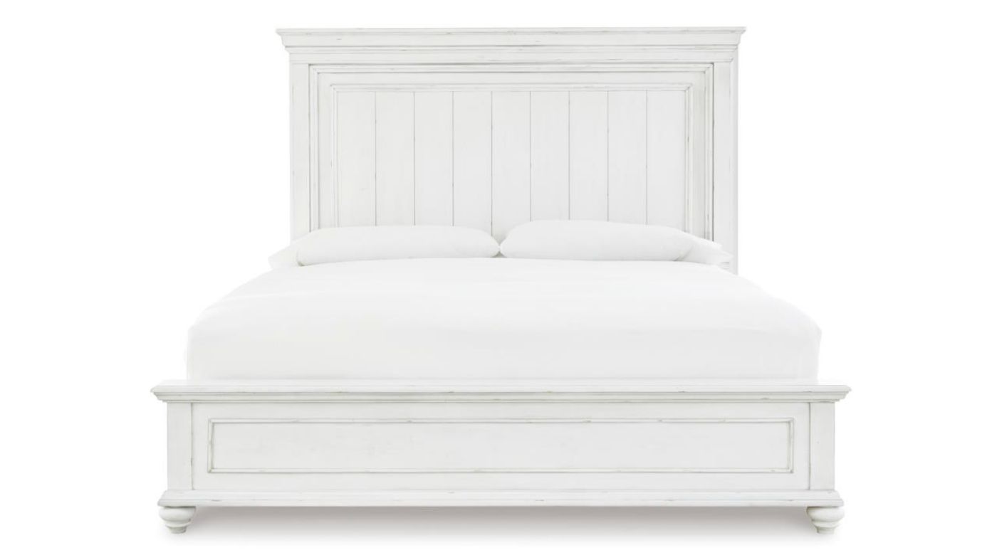 Picture of Kanwyn King Panel Bed - White