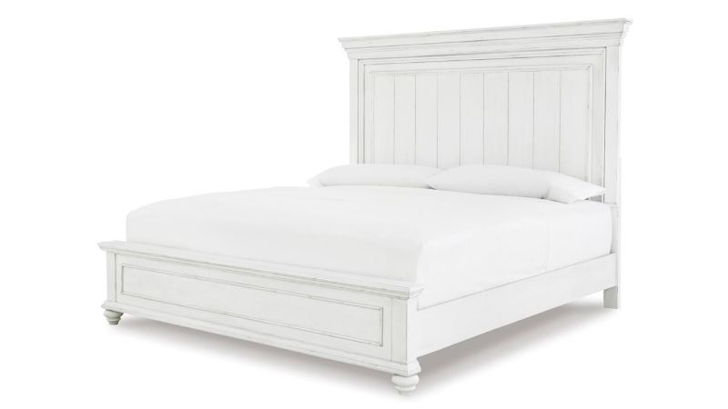 Picture of Kanwyn King Panel Bed - White