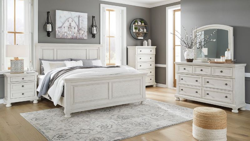 Picture of Robbinsdale Panel Bedroom Set - White