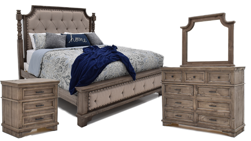 Picture of Charleston Bedroom Set - Gray