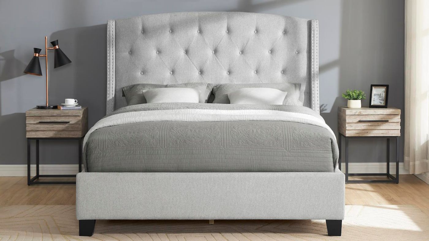 Picture of Eva Queen Bed - Dove Gray