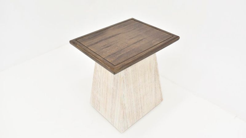 Picture of Ezra Chairside Table - Two Tone