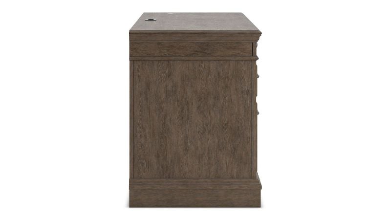 Picture of Janismore Executive Desk - Weathered Gray