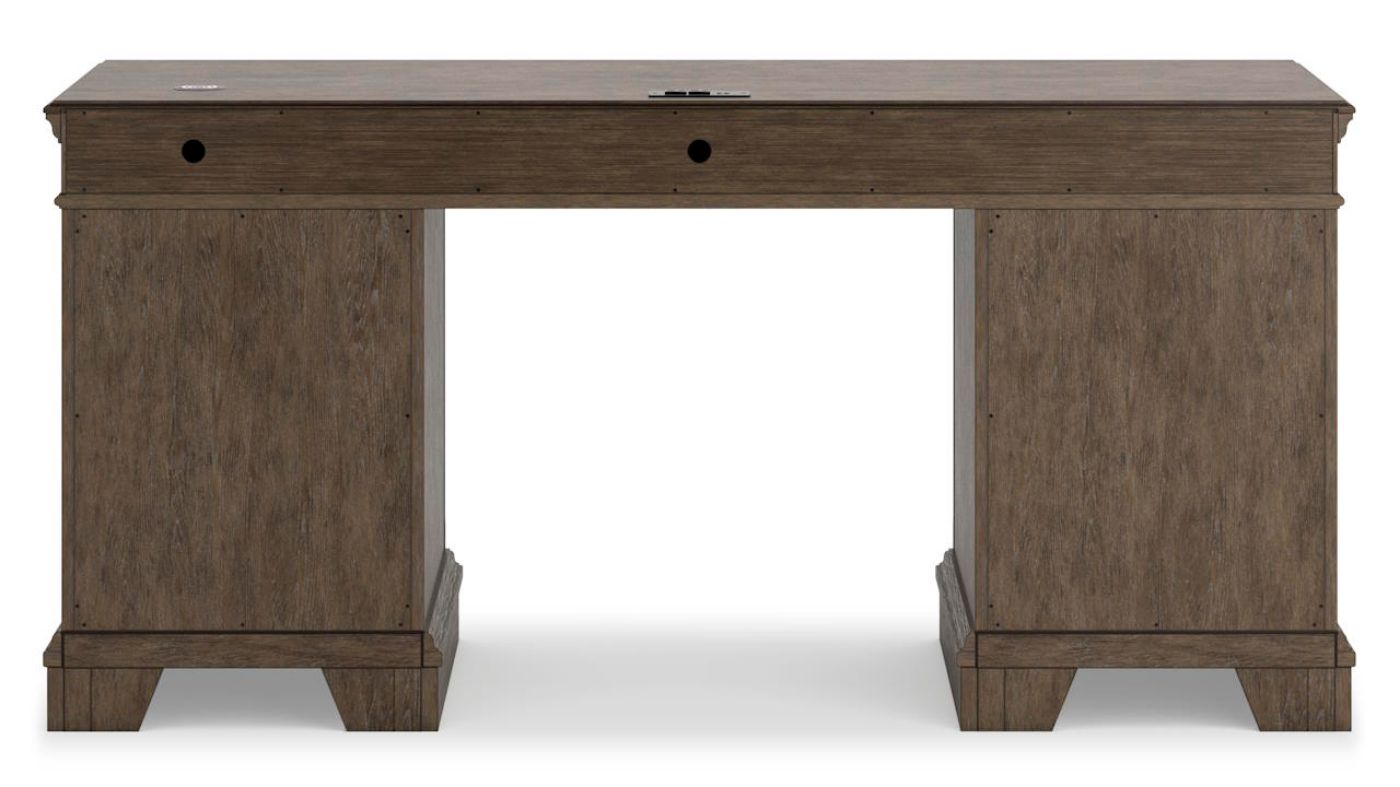 Picture of Janismore Executive Desk - Weathered Gray