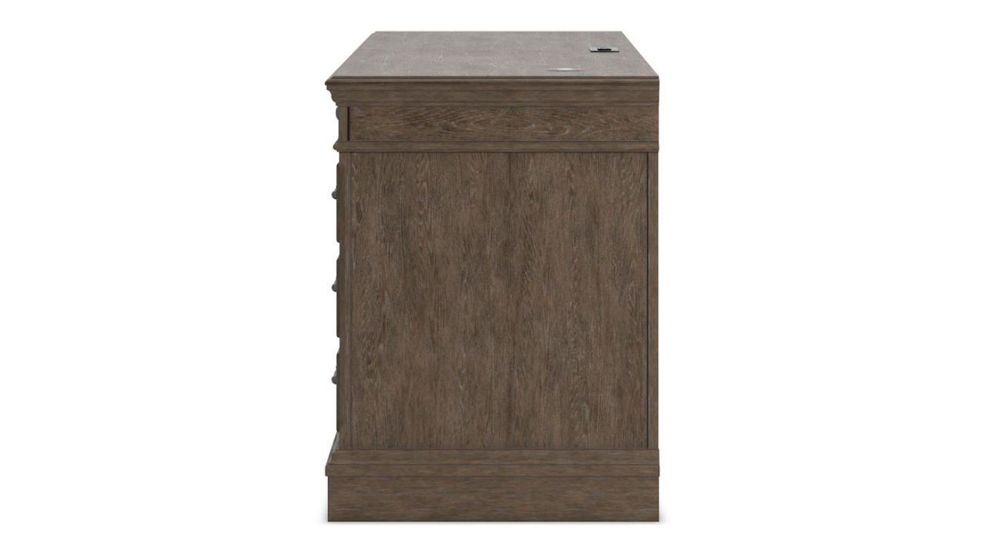 Picture of Janismore Executive Desk - Weathered Gray