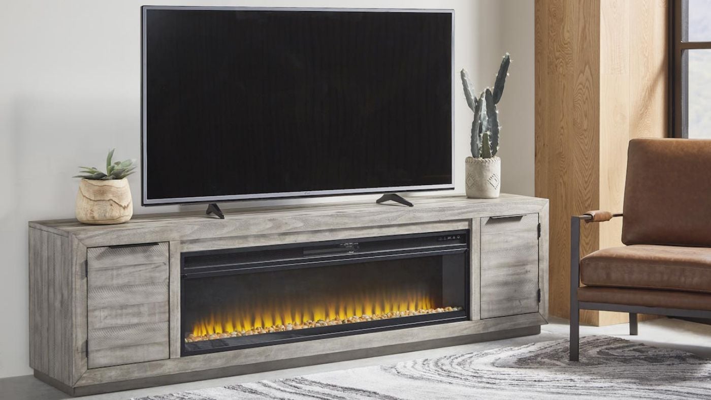 Picture of Naydell TV Stand with Fireplace