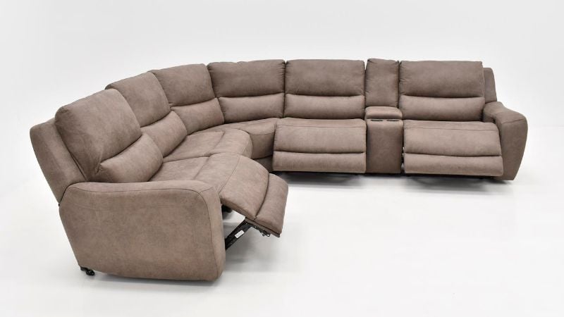 Picture of Kobicha Power Sectional - Brown