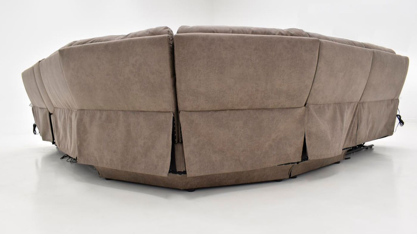 Picture of Kobicha Power Sectional - Brown