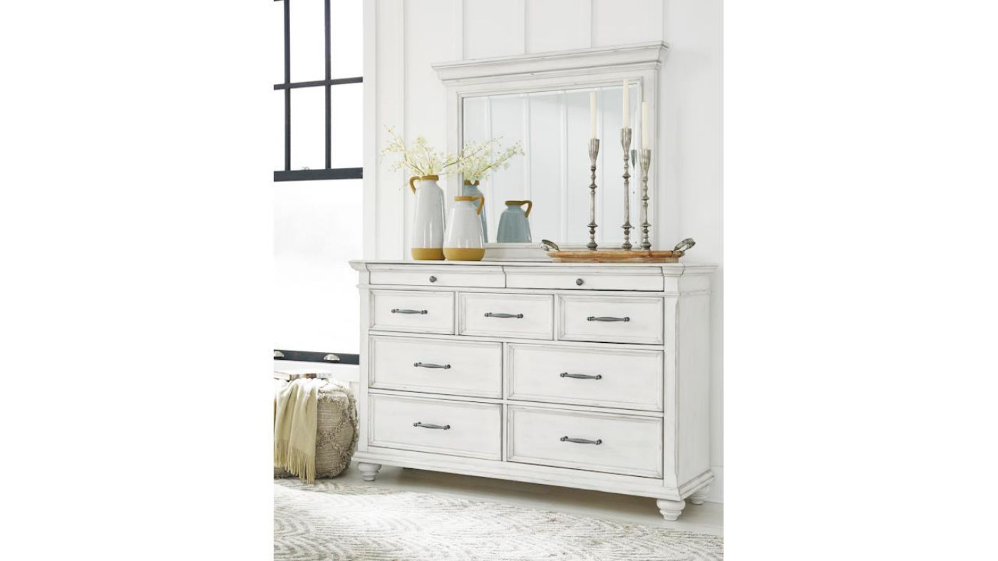 Picture of Kanwyn Dresser with Mirror - White