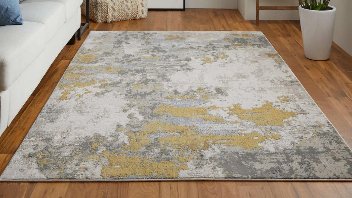 Picture of Waldor Medium Rug - Gold & Birch