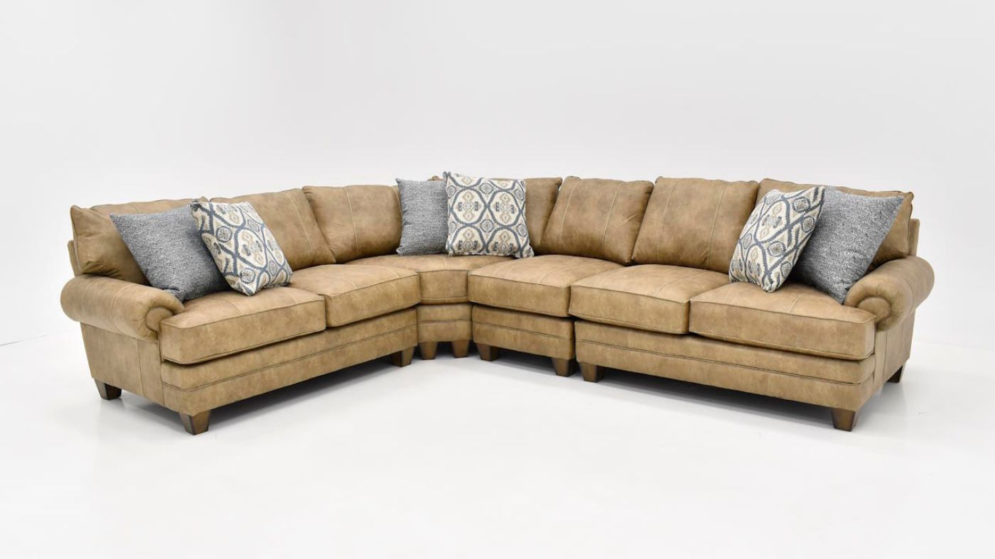 Picture of Sicily Sectional - Brown