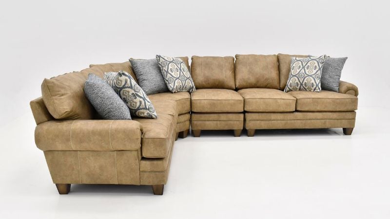 Picture of Sicily Sectional - Brown