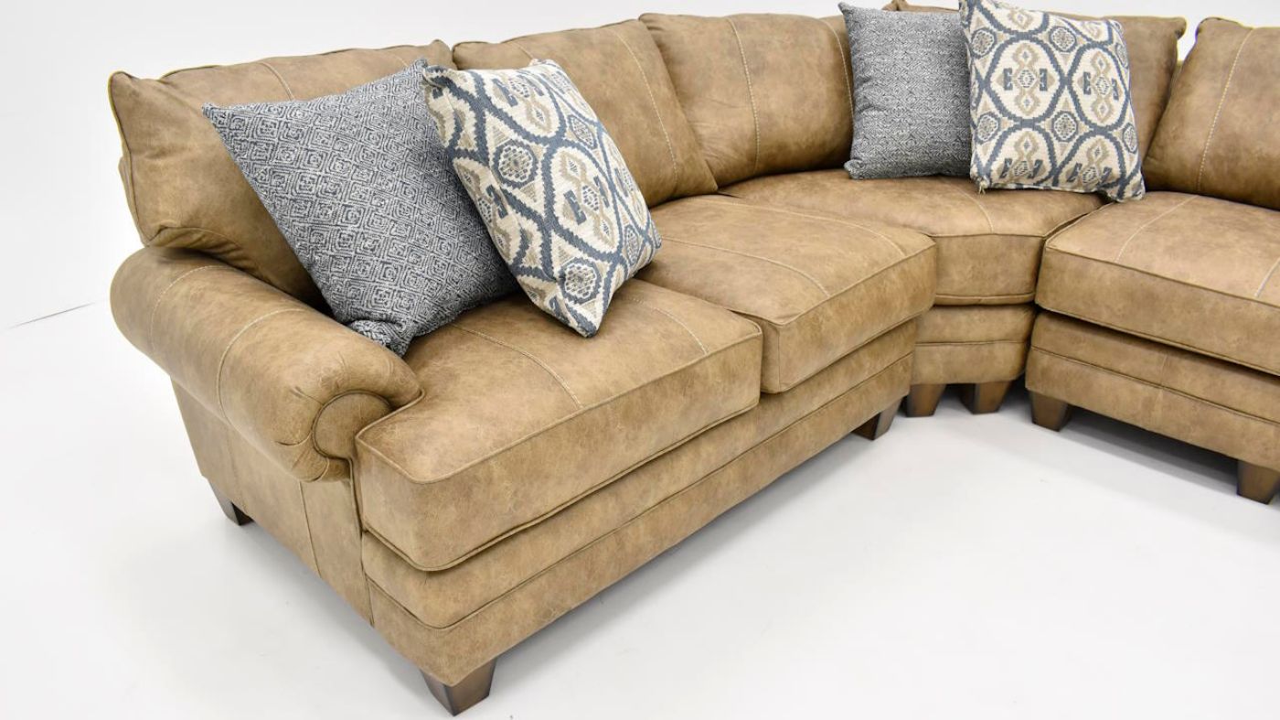 Picture of Sicily Sectional - Brown