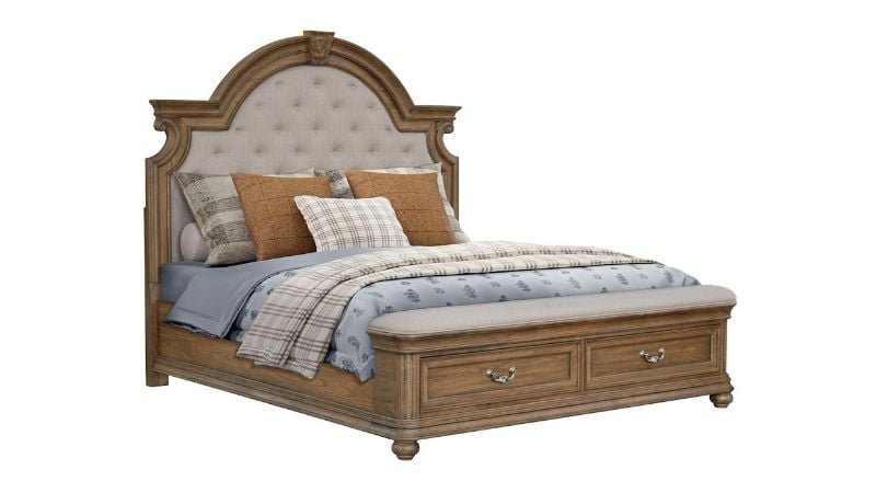 Picture of Keystone King Size Bed - Brown