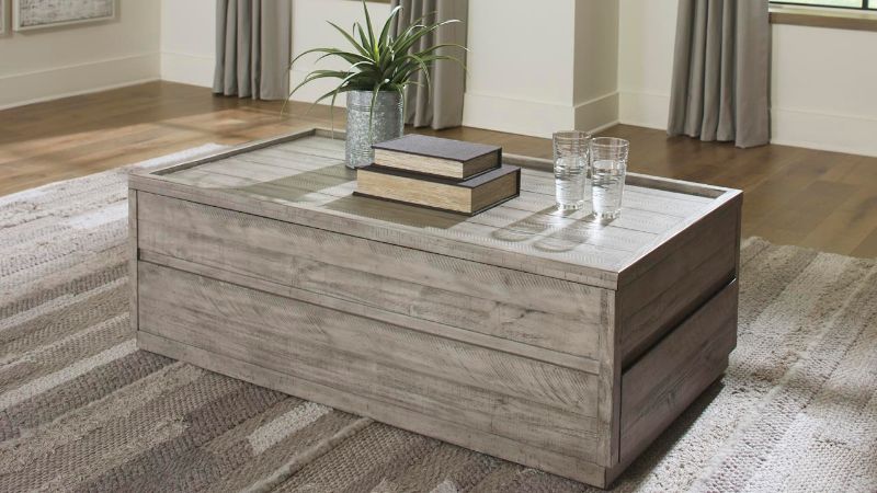 Naydell Lift Top Coffee Table - Gray | Home Furniture