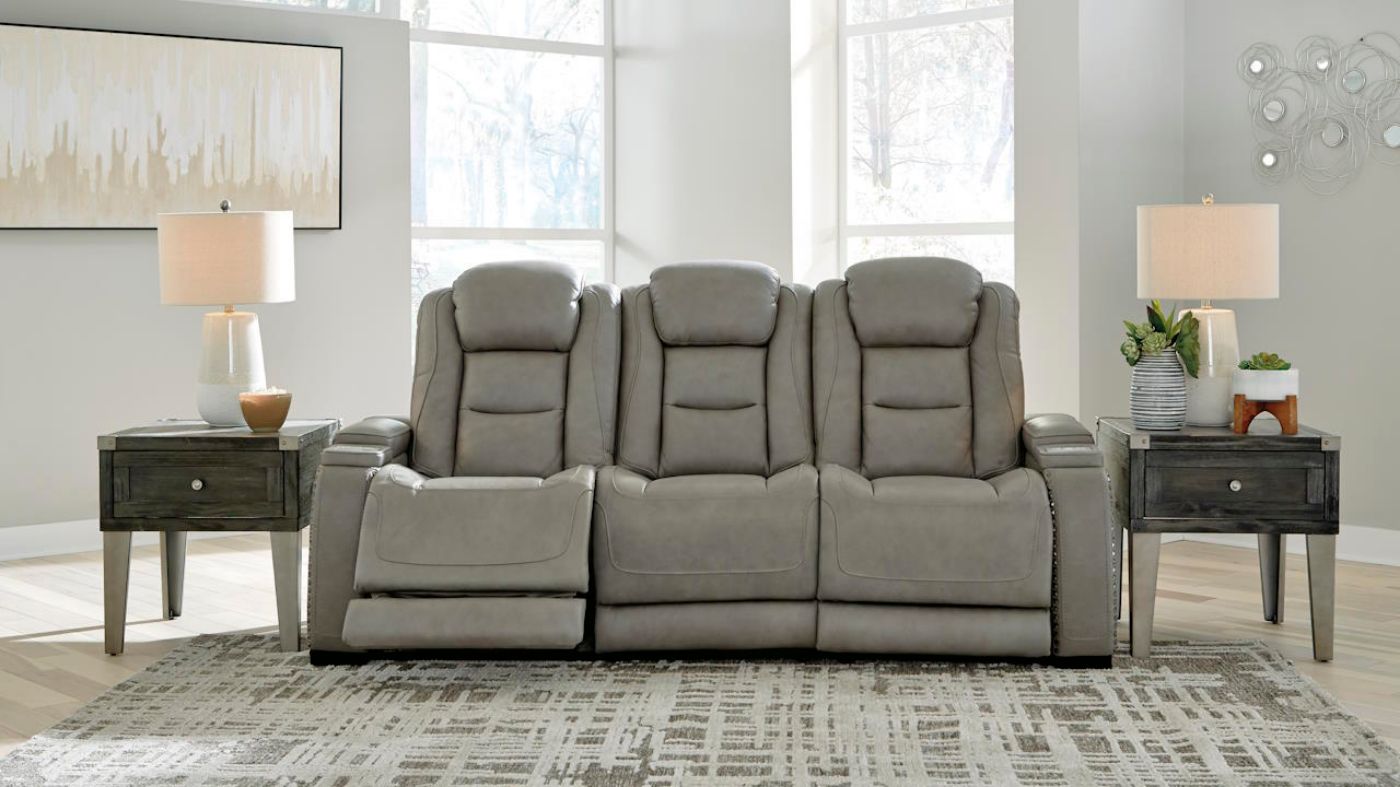 Picture of Man-Den POWER Reclining Sofa - Gray