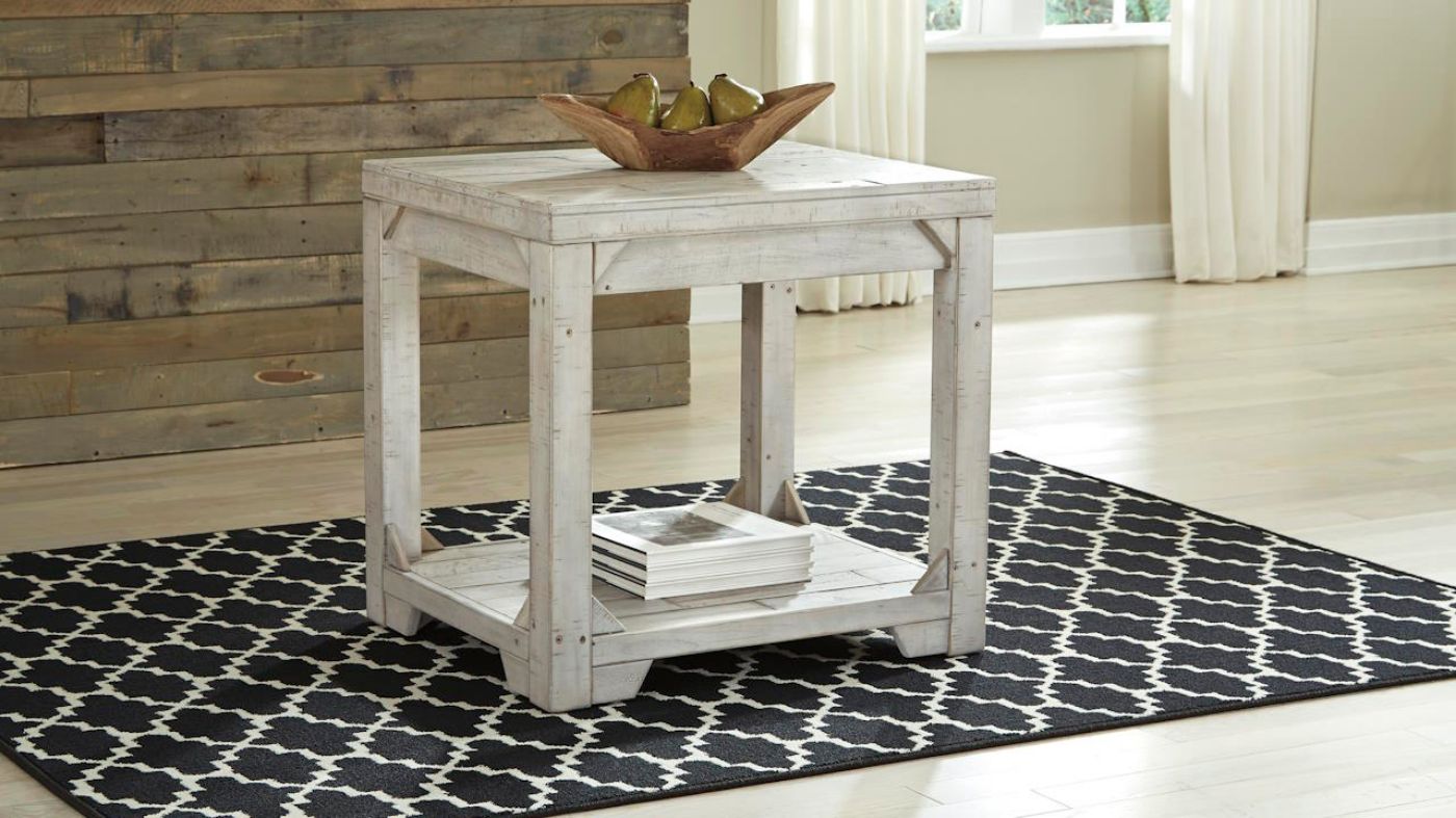 Picture of Fregine End Table - Whitewash Finish