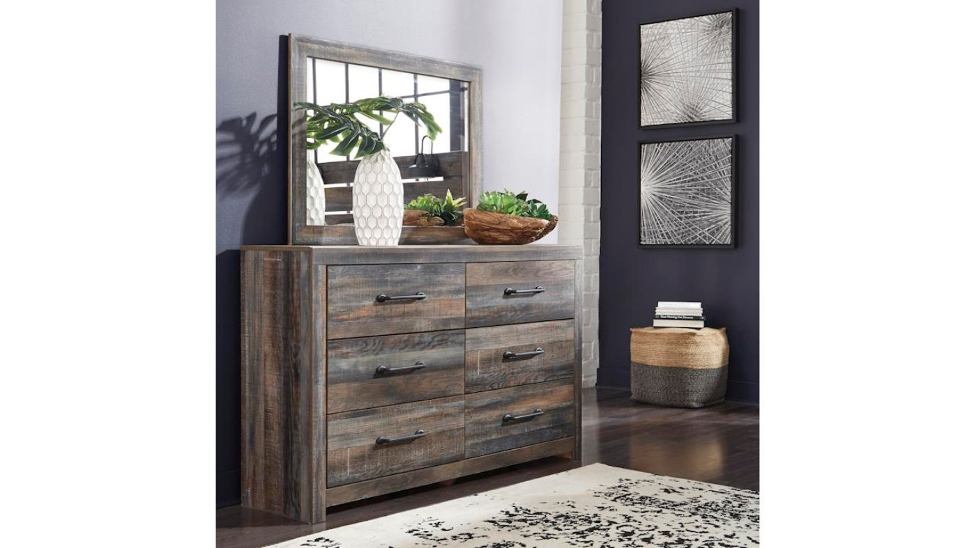 Picture of Drystan Dresser with Mirror - Brown