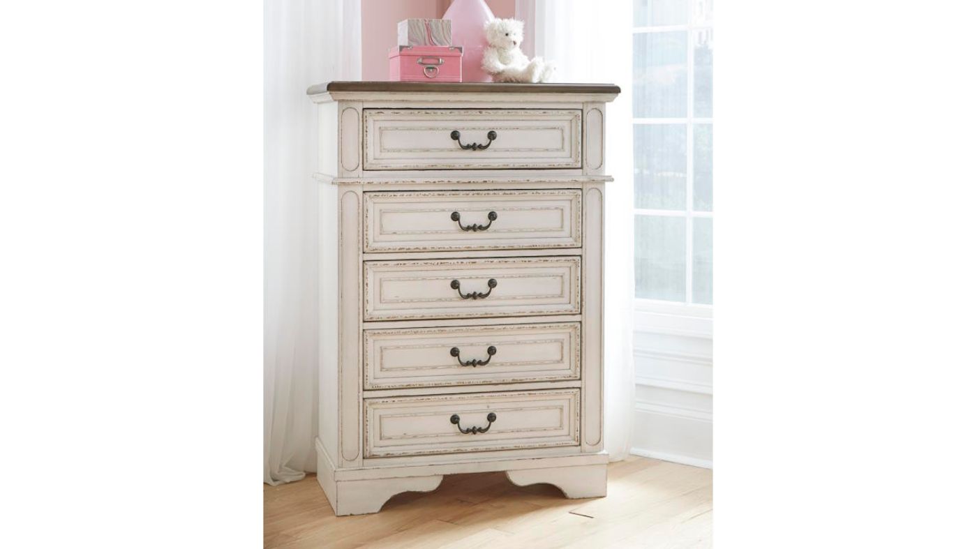 Picture of Realyn Youth Chest of Drawers - White