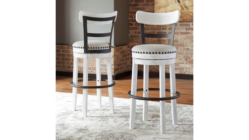 Picture of Valebeck 30 Inch 2 Pack Barstools - White