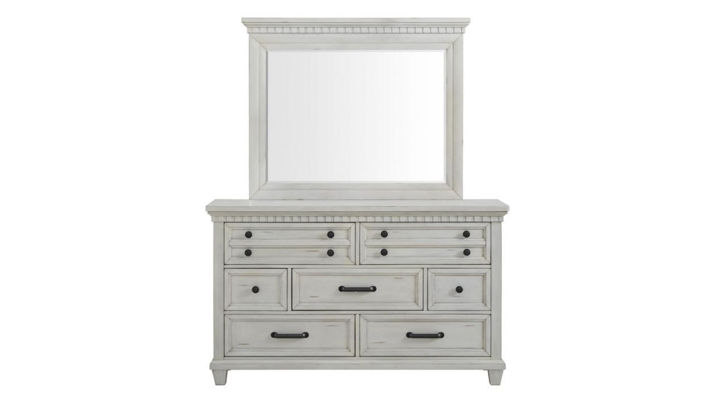 Picture of McCoy Dresser with Mirror - White