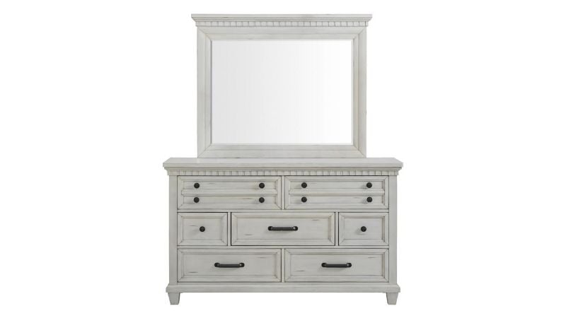 Picture of McCoy Dresser with Mirror - White