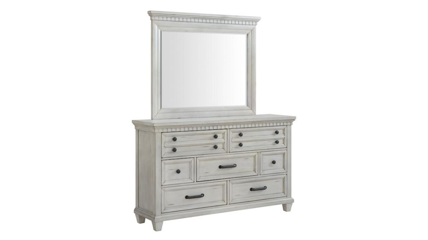 Picture of McCoy Dresser with Mirror - White