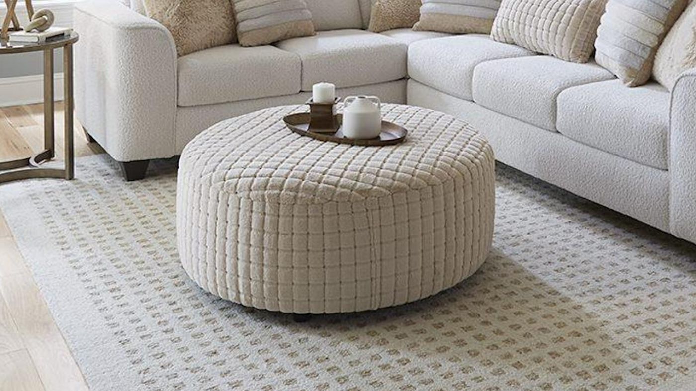 Picture of Viking Cocktail Ottoman - Oyster