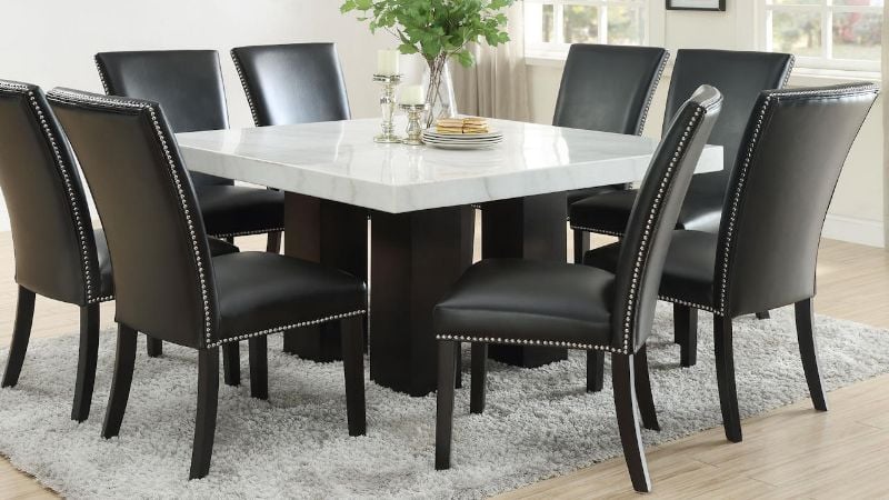 Picture of Camila 7-Piece Standard Dining Table - Black