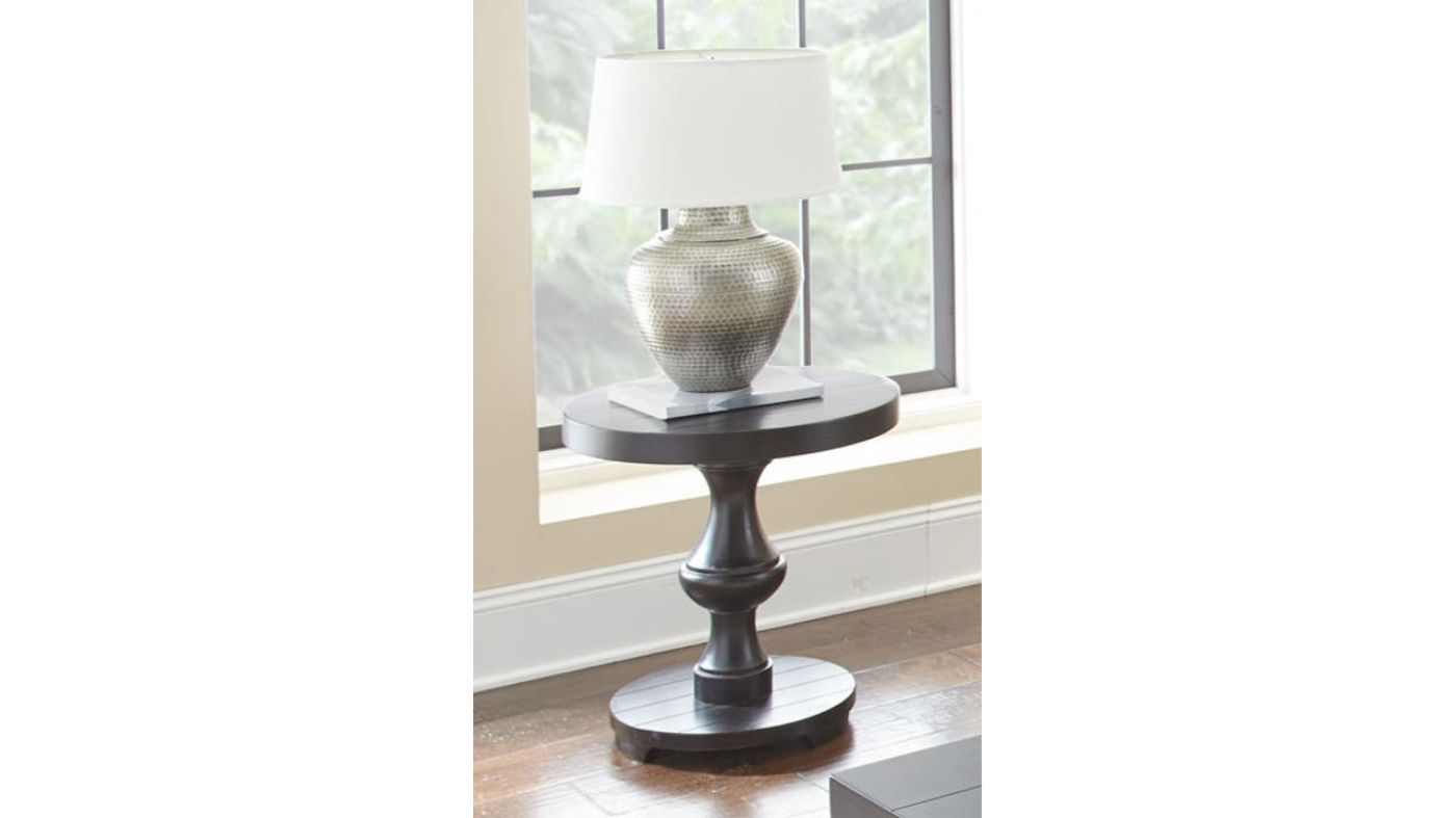 Picture of Dory Round End Table - Brown