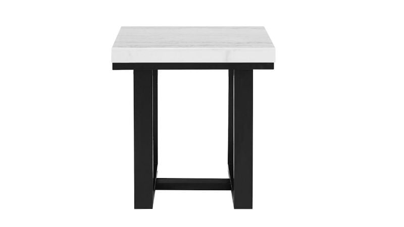 Picture of Lucca Marble End Table - Black with Marble Top