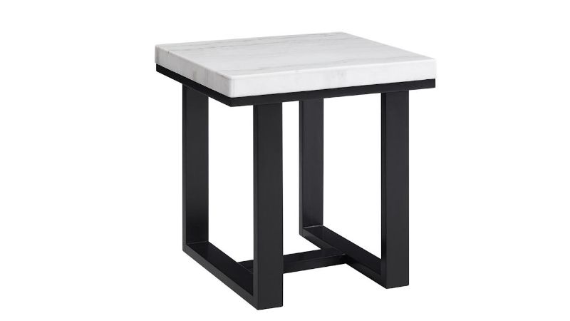 Picture of Lucca Marble End Table - Black with Marble Top