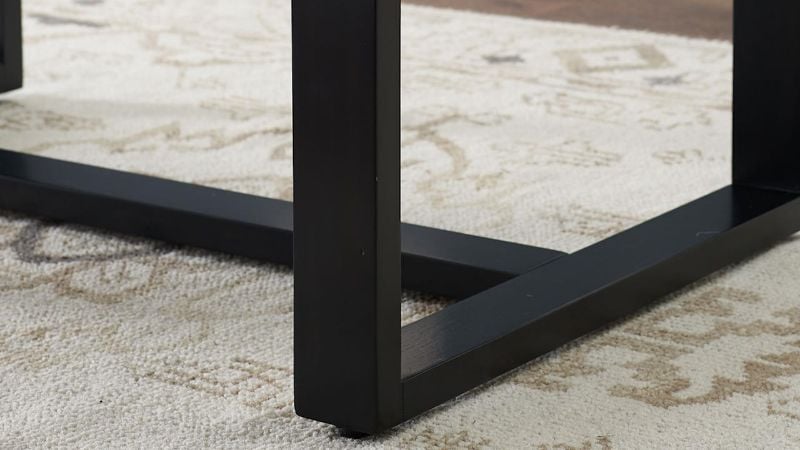 Picture of Lucca Marble End Table - Black with Marble Top