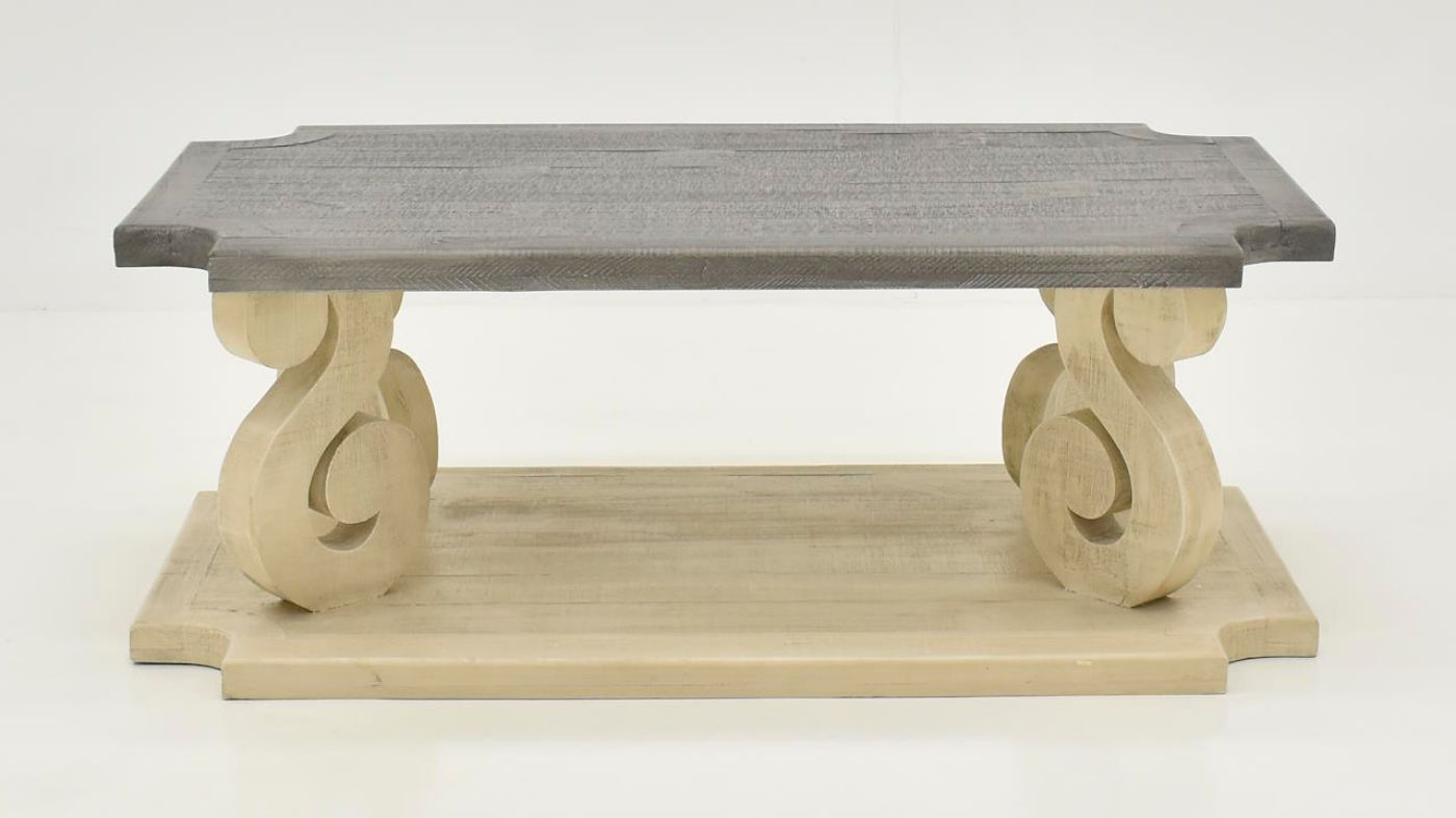 Picture of Ella Coffee Table - Dove with Gray Top