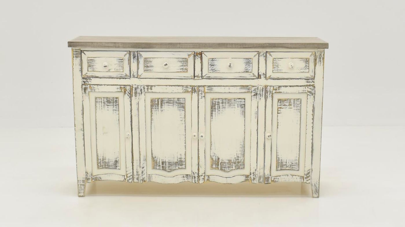 Picture of Lexie 4 Drawer 4 Door Console - Off White