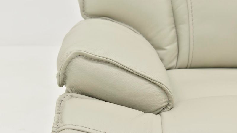 Picture of Bringle Leather Power Recliner - Light Gray