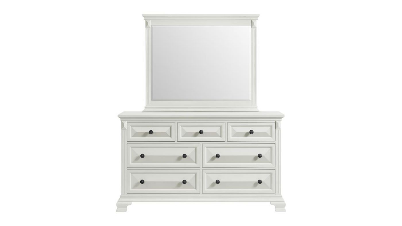Picture of Bridgestone Dresser with Mirror - White