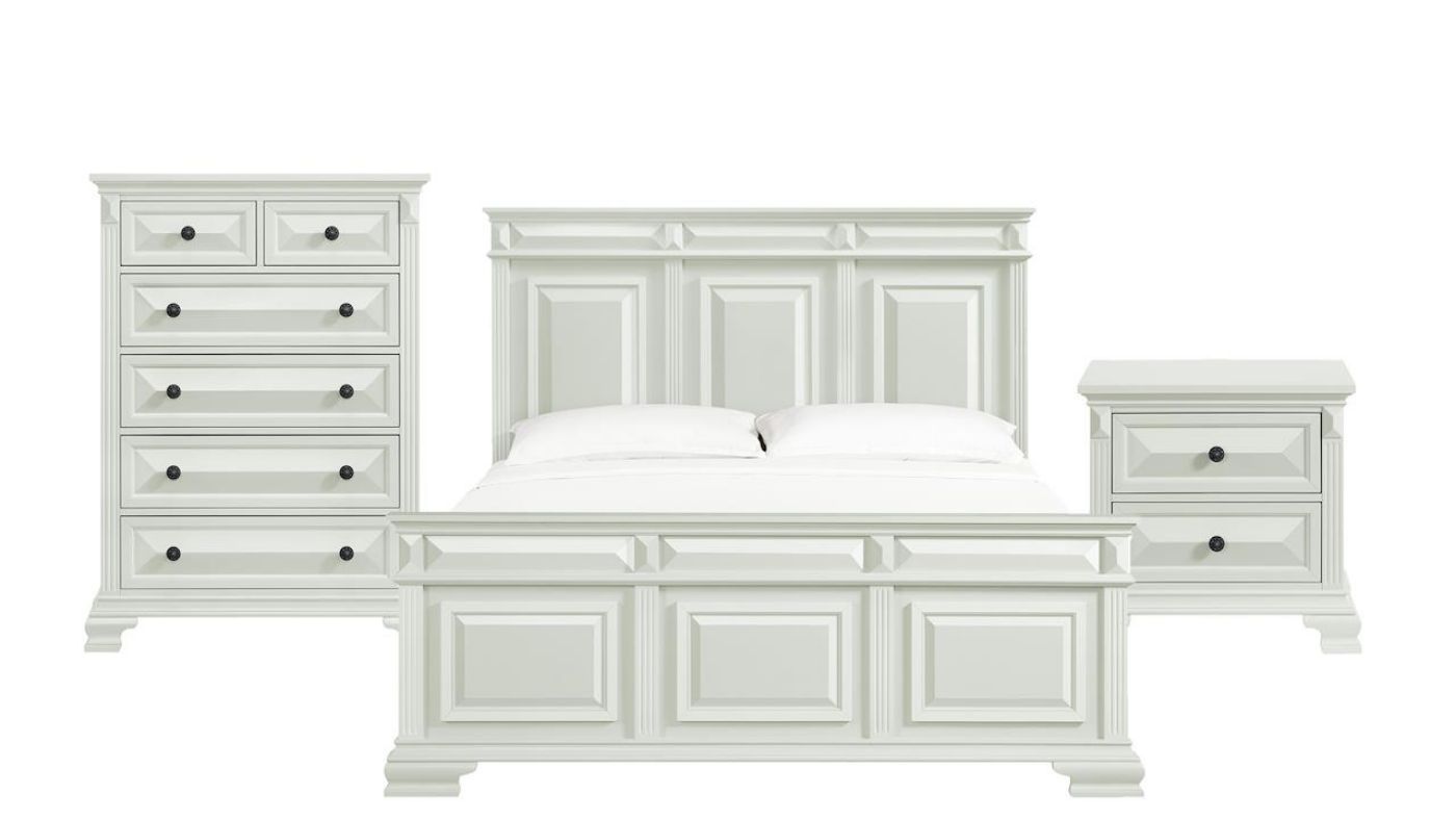 Picture of Bridgestone Queen Panel Bed Set - White