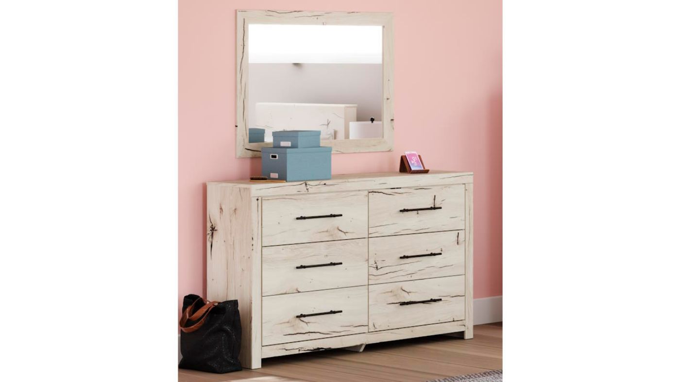 Picture of Lawroy Dresser with Mirror - Off White