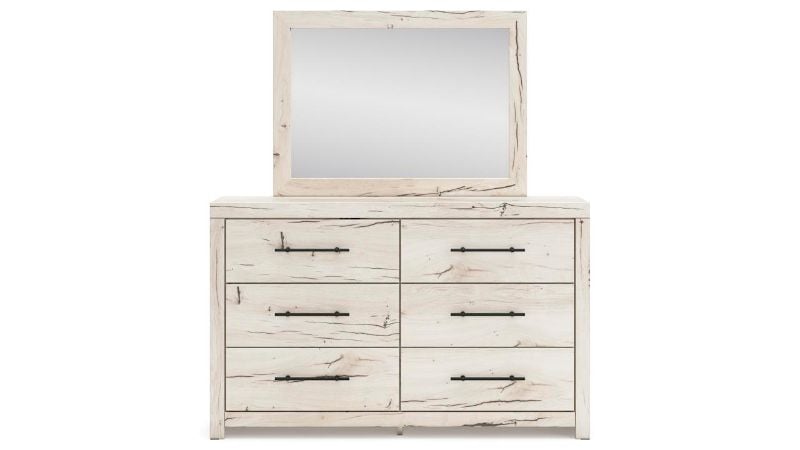 Picture of Lawroy Dresser with Mirror - Off White