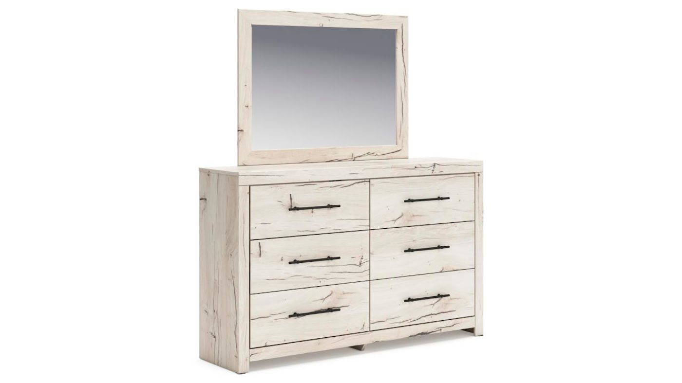 Picture of Lawroy Dresser with Mirror - Off White